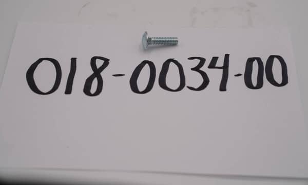 018-0034-00 - 1/4 - 20 x 1 Carriage BoltBolt for the 088-4000-00